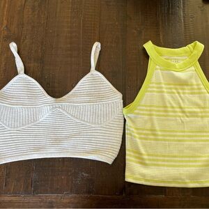 American Eagle/Aerie Set of Two medium crop tops